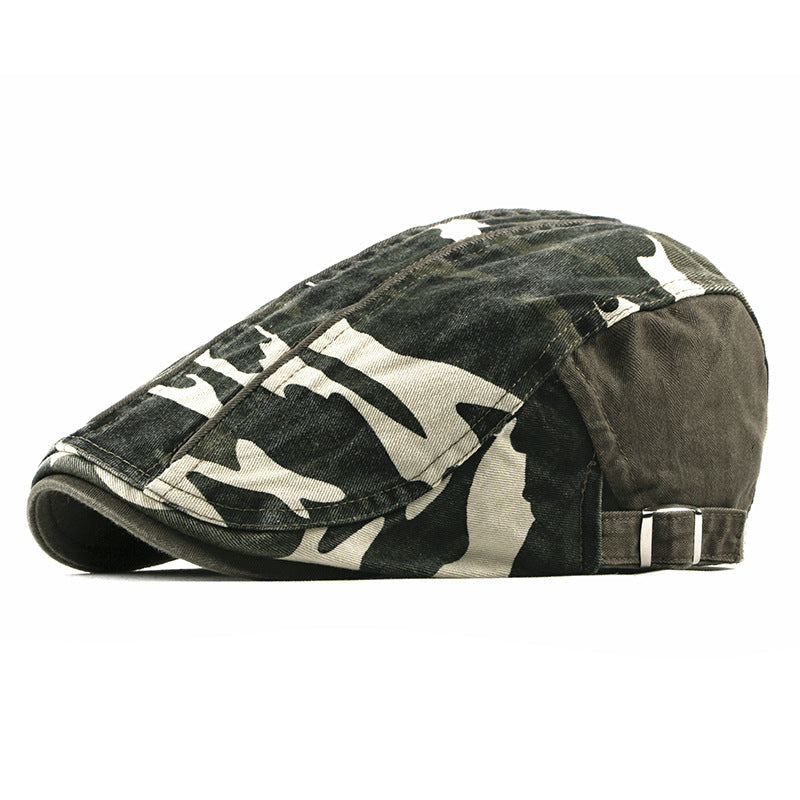 Vaughn | Vintage Camouflage Flat Cap
