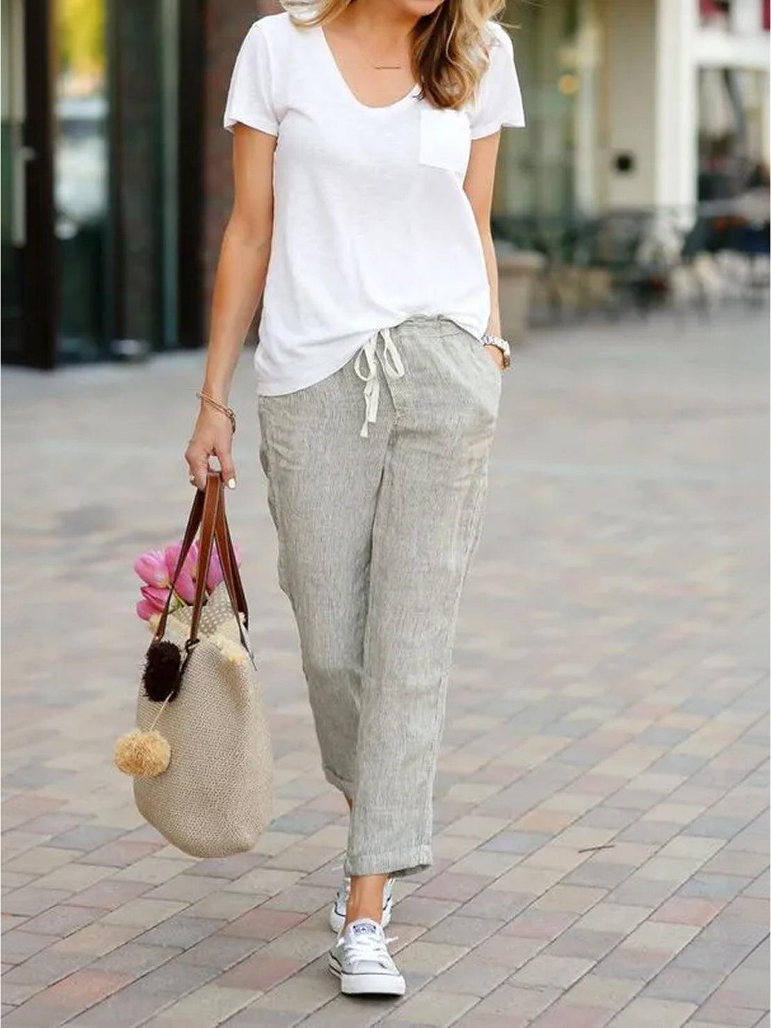Vivian | Women's Slim Fit Casual Drawstring Pants