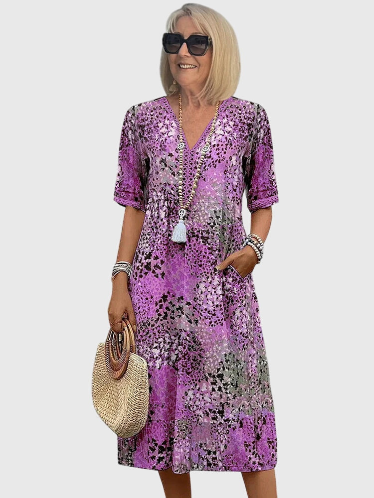 Bella | Women's Floral Midi Summer Dress