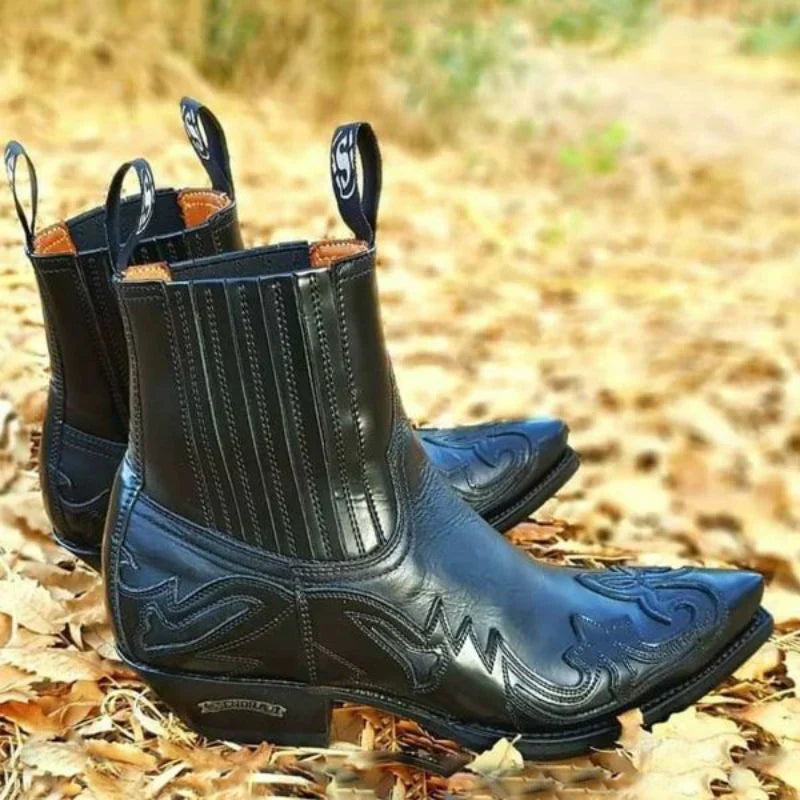 Brandon | Men's Cowboy Boots with Vintage Stitching