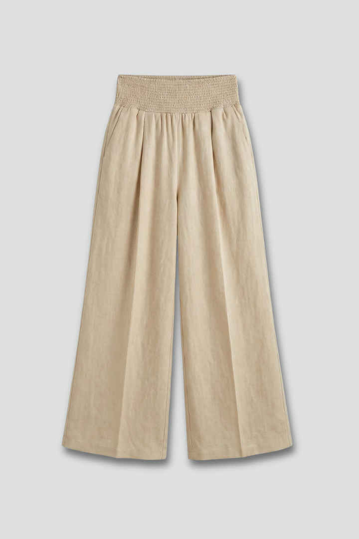 Sylvia | Women's Palazzo Trousers High Waist Pleats