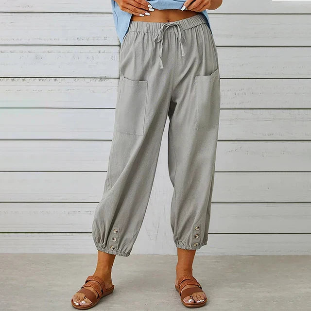 Maria | Women's Relaxed Fit High Waist Pants