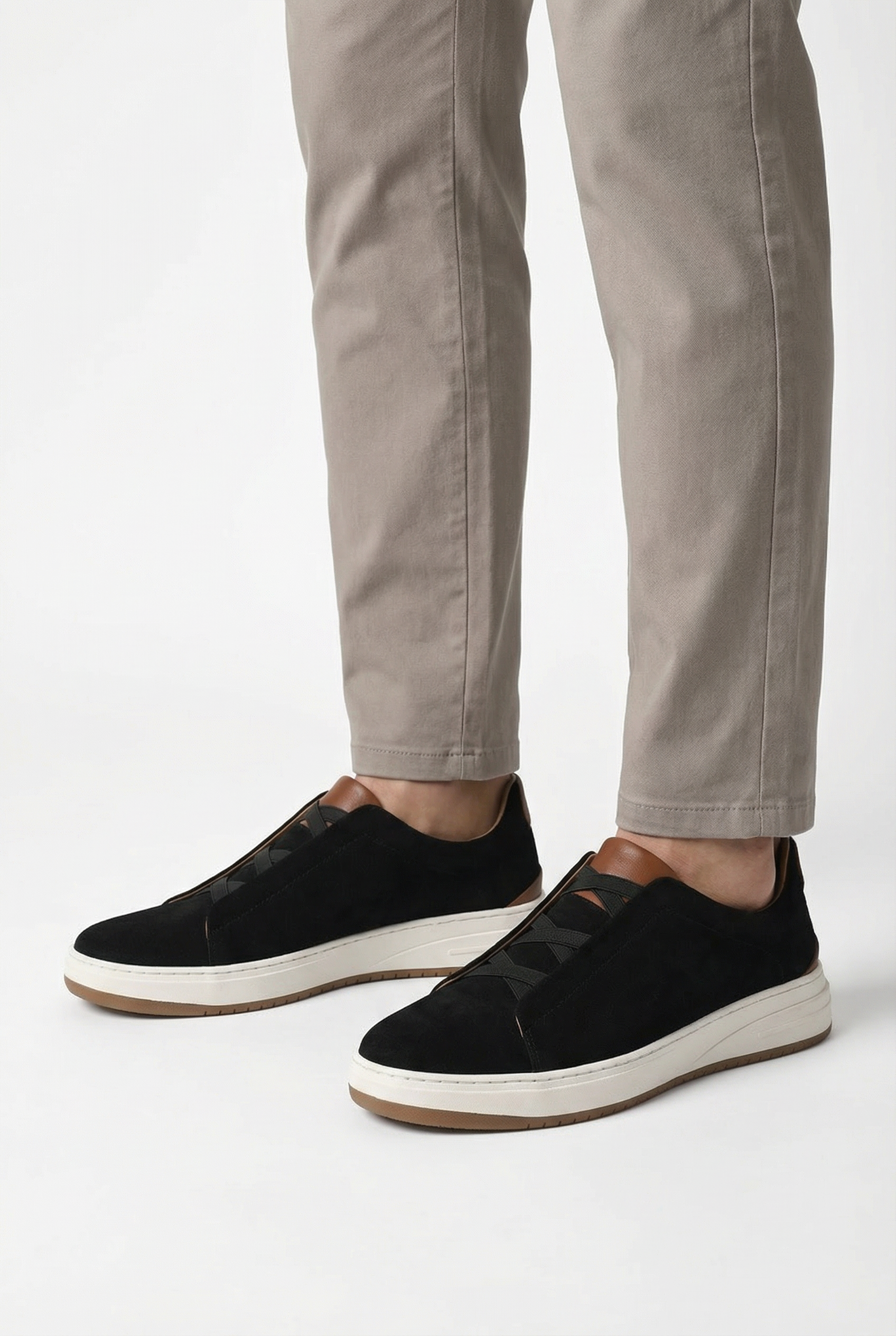 Ethan | Men's Casual Slip-On Cowhide Sneakers