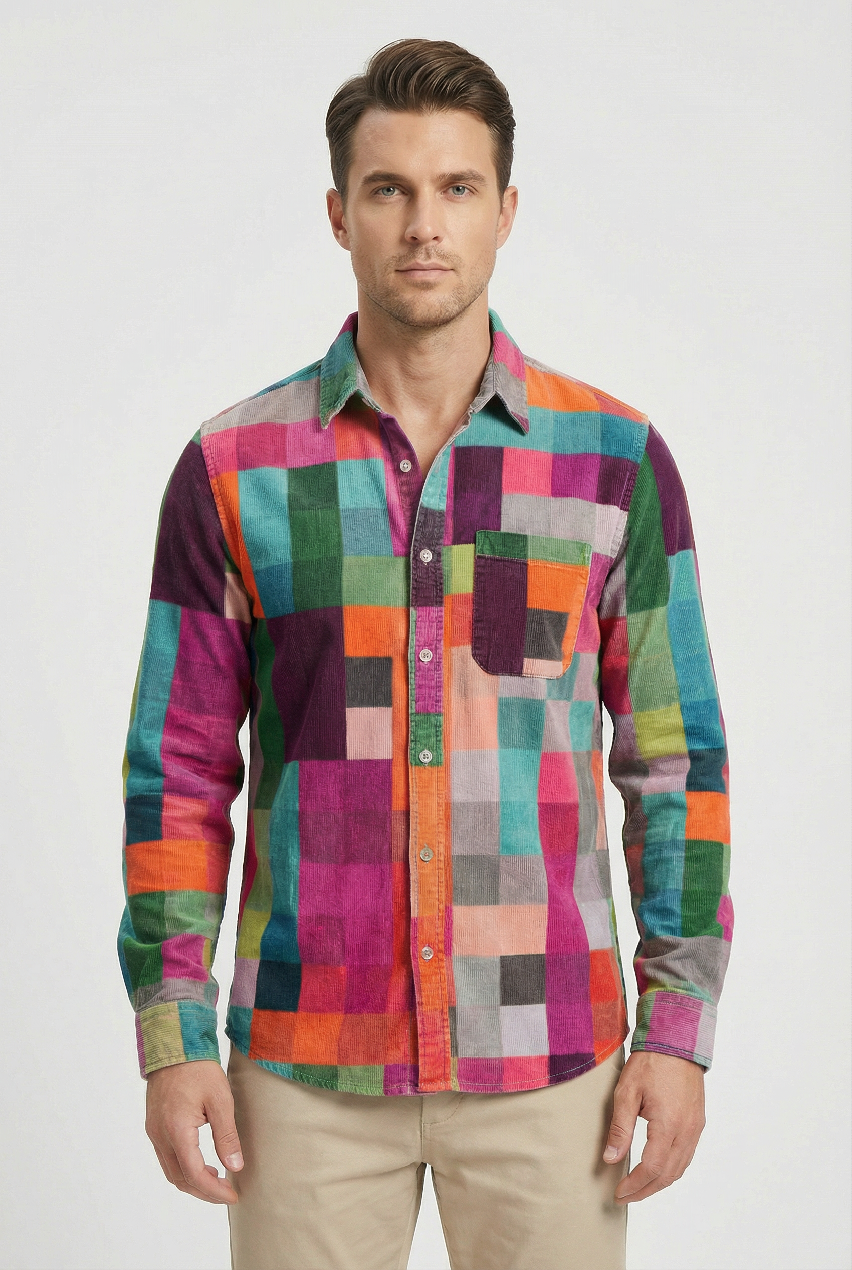 Cameron | Men's Casual Relaxed Fit Button-Up Shirt