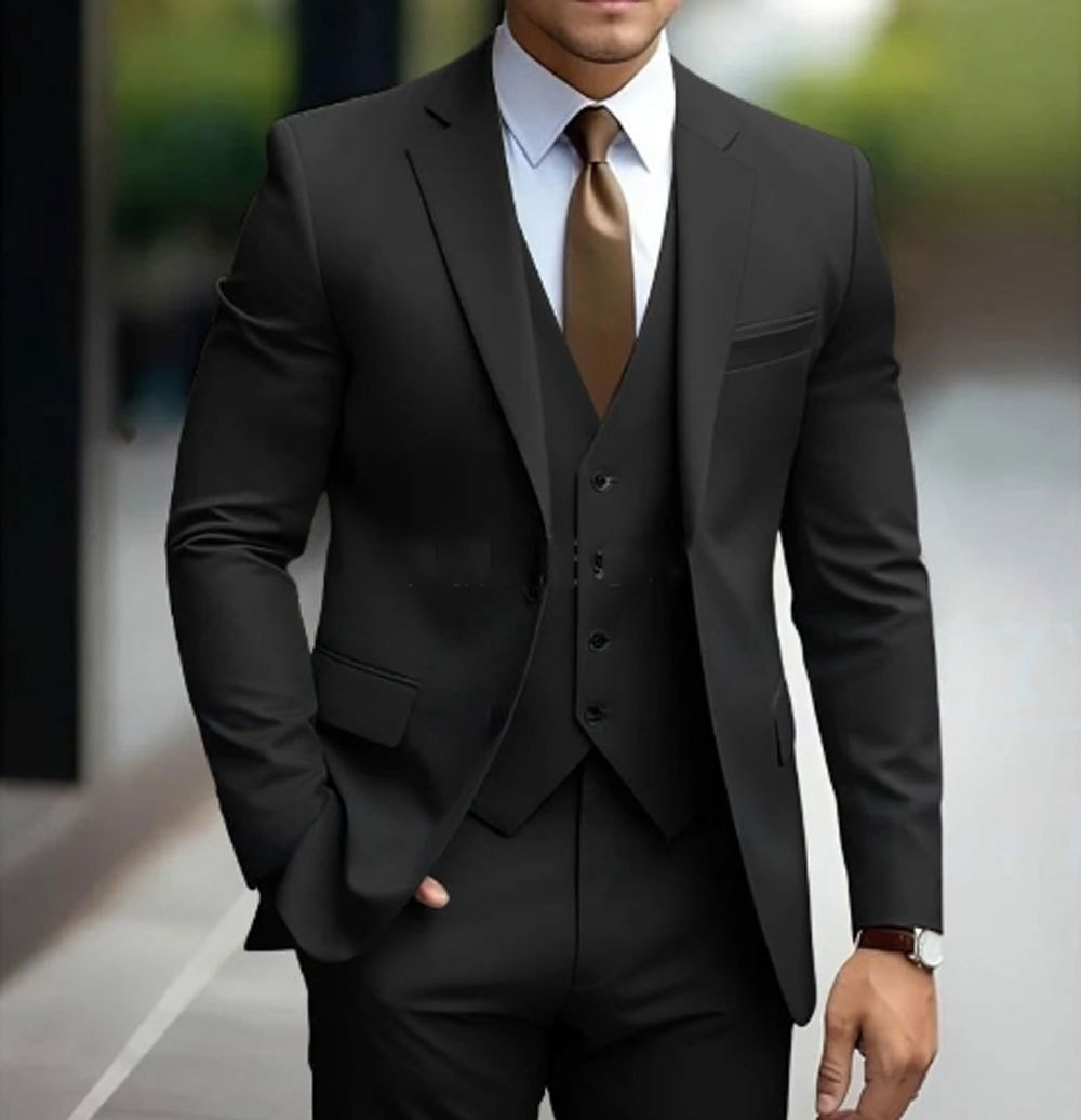 Louie | Men's Slim Fit Three-Piece Wedding Suit
