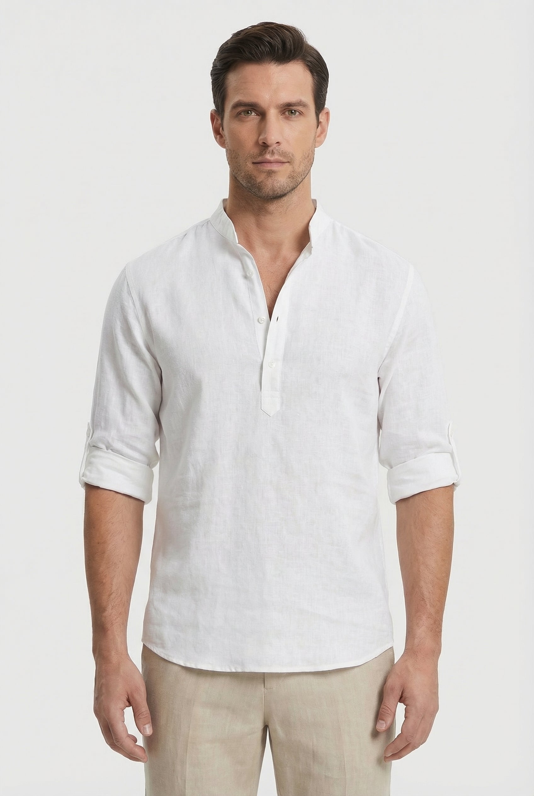 Jaxon | Men's Linen Relaxed Fit Casual Shirt
