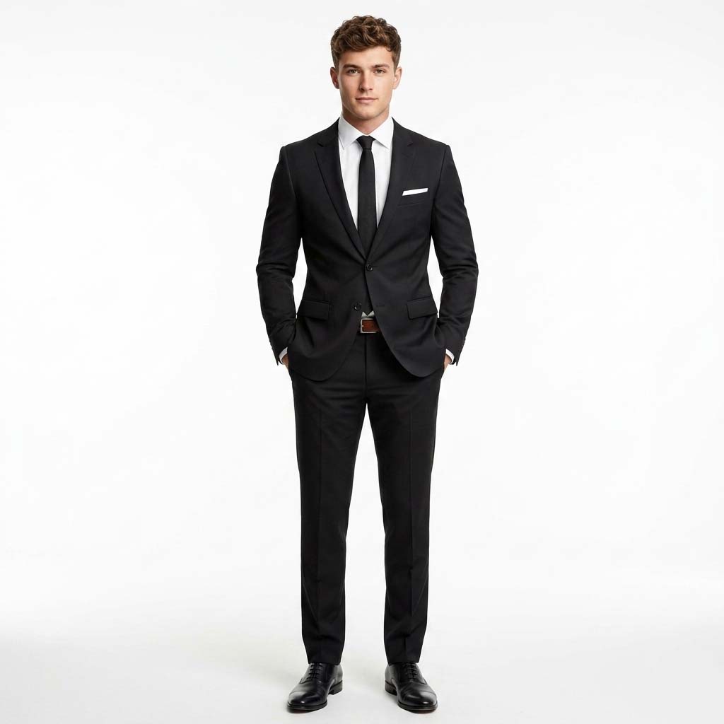Michael | Men's Suit Tailored Wool Slim Fit Ensemble