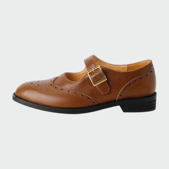 Olivia | Women's Leather Oxford Mary Jane Shoes