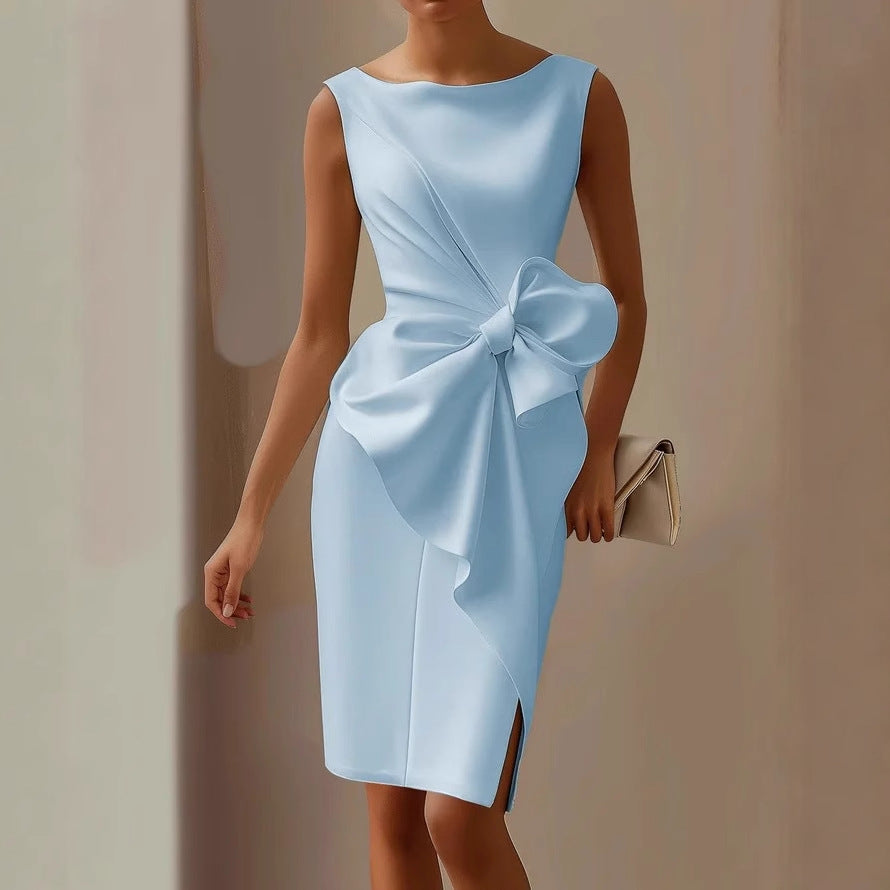 Quinn | Women's Cocktail Dress with Oversized Bow