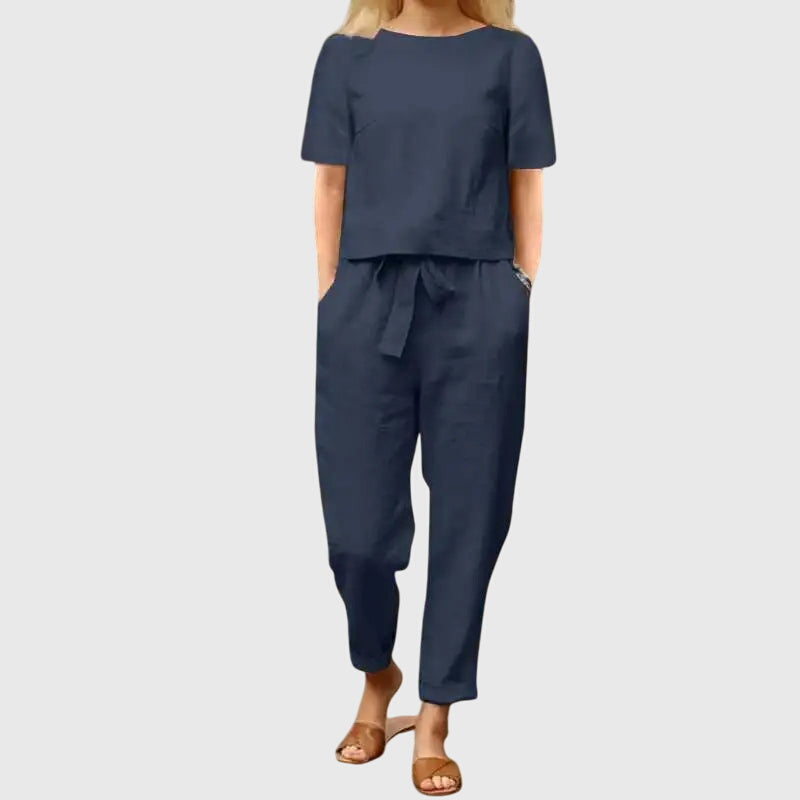 Sophie | Women's Co Ord Set with Waist Tie