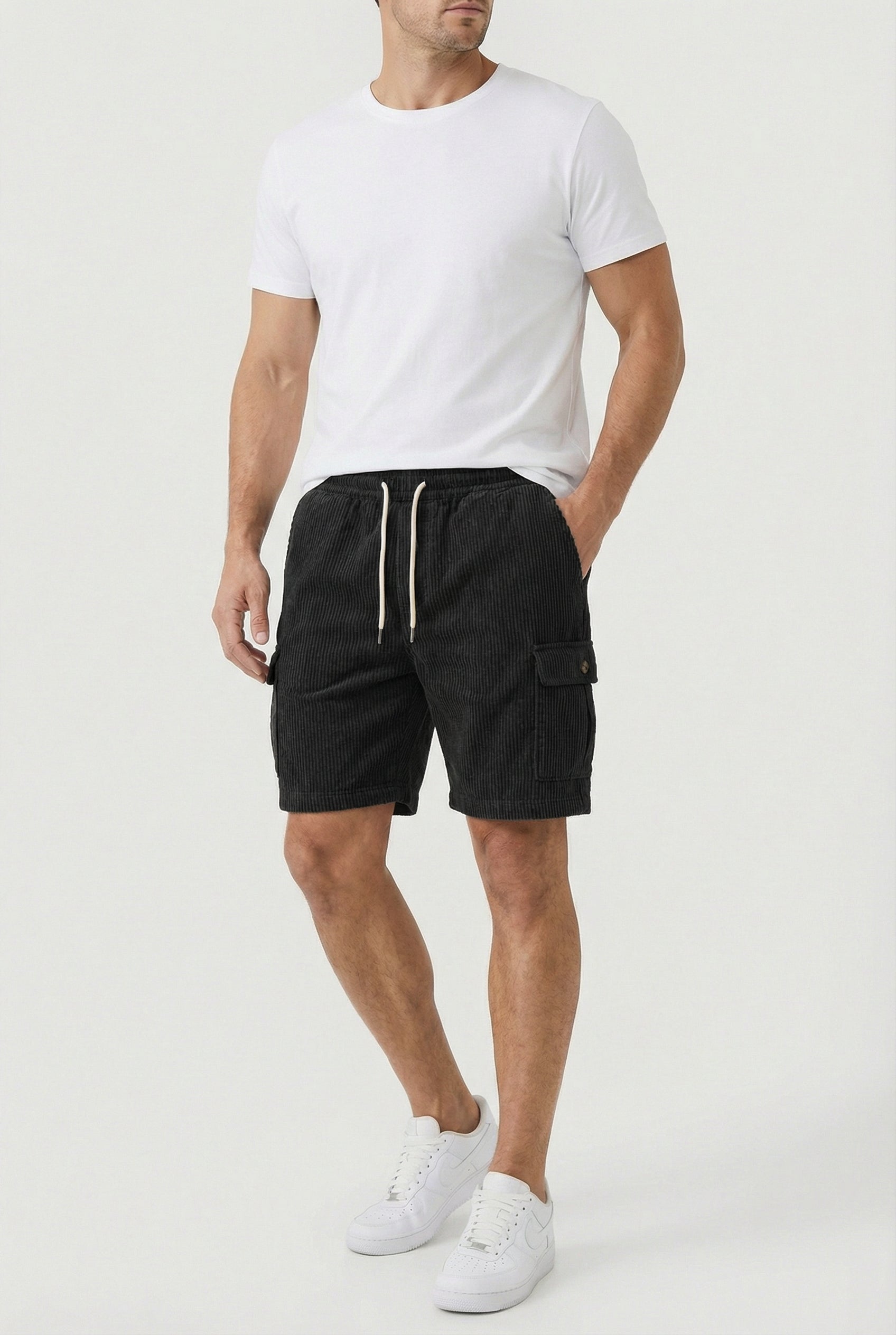 Thomas | Men's Casual Tooling Detail Shorts