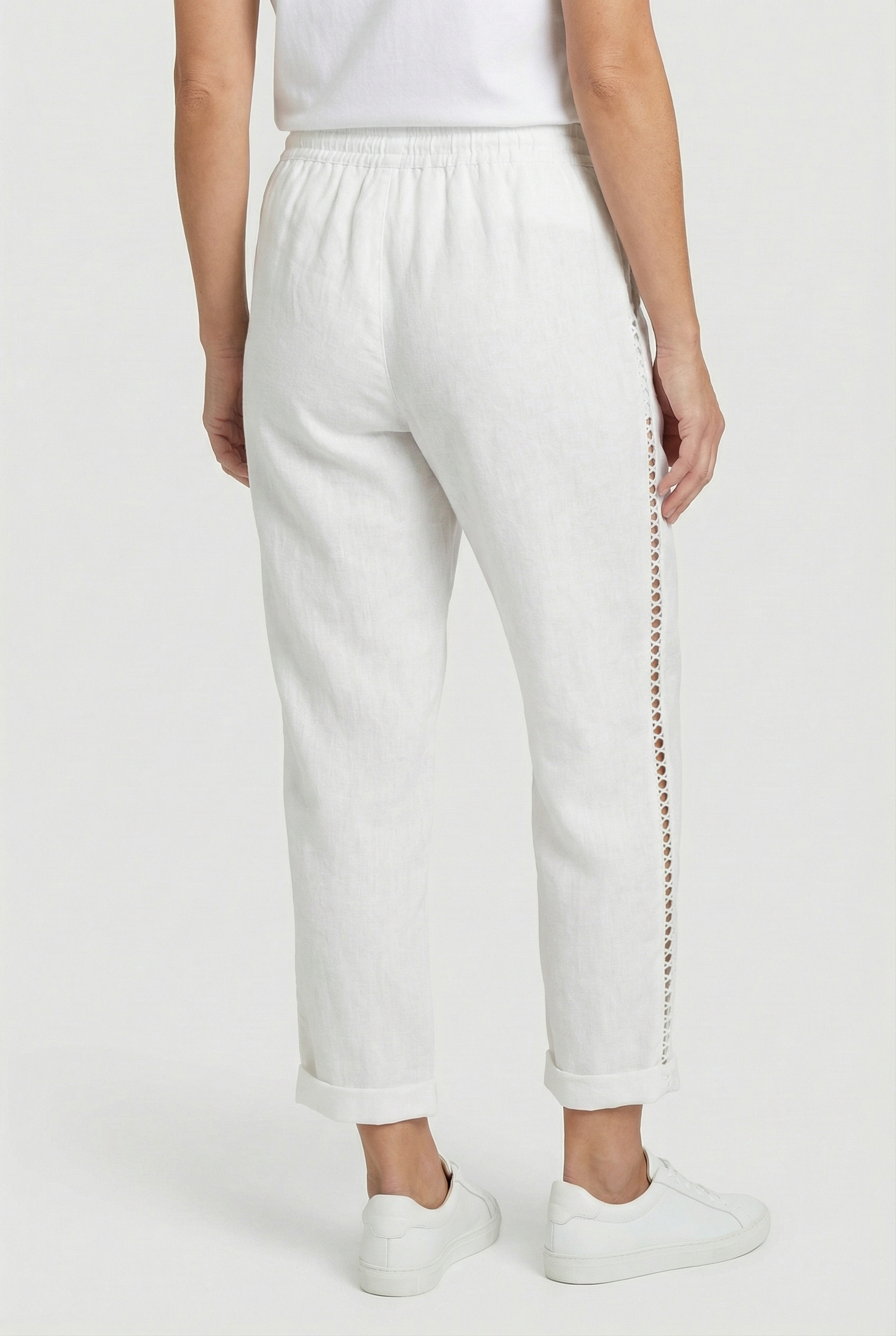 Women’s Drawstring Trousers Relaxed Fit Lightweight Fabric