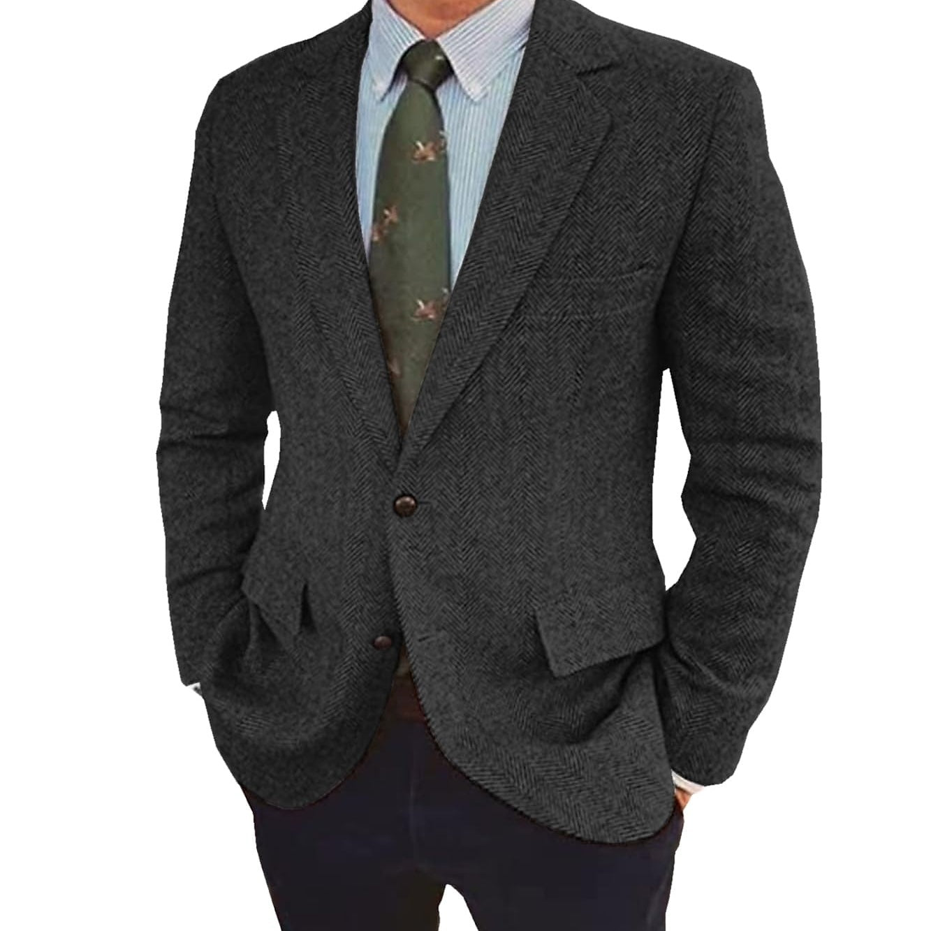 Stefan | Retro Single-Breasted Two-Buttons Jacket