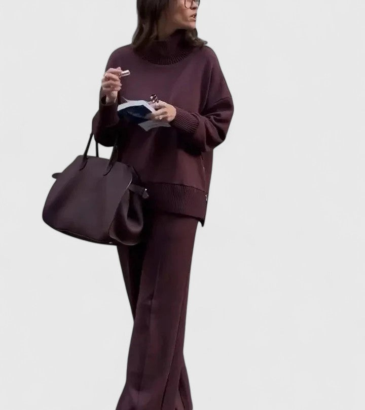 Marina | Women's Knit Two Piece Set with Pockets