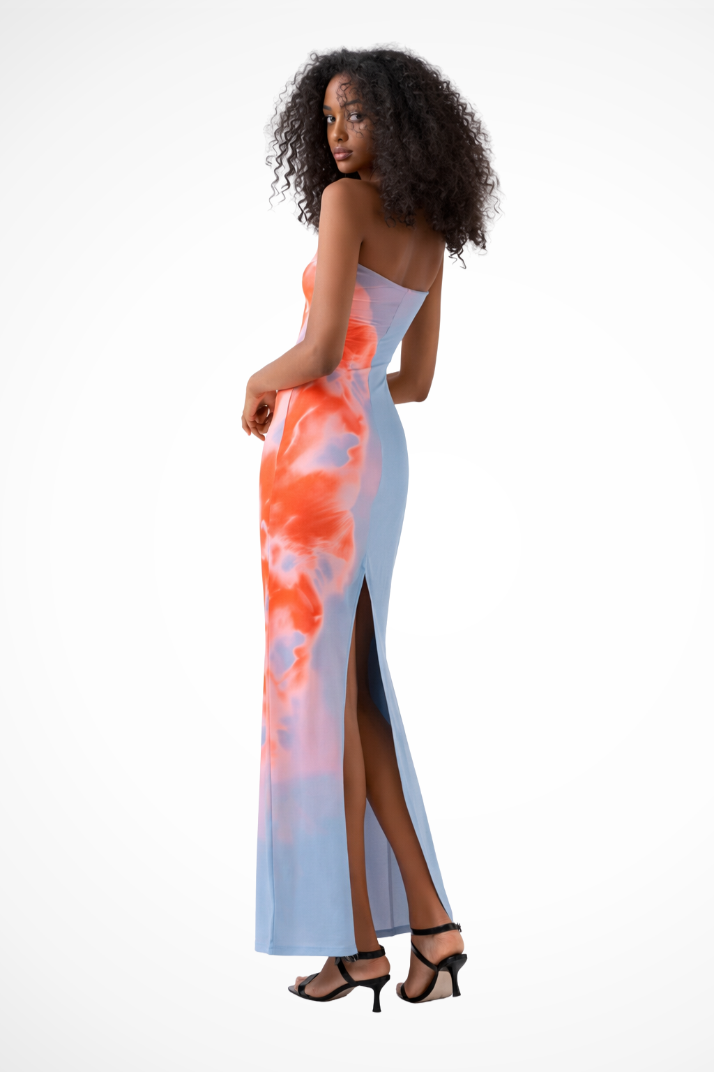 Zelda | Women's Strapless Printed Maxi Dress