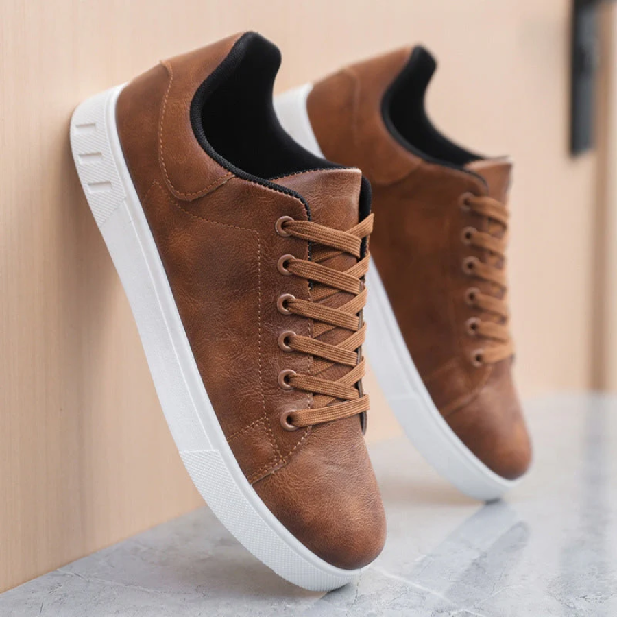 Carter | Men's Casual Leather Lace-Up Sneakers
