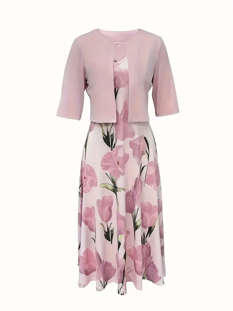 Lacey | Women's Floral Maxi Dress with Jacket