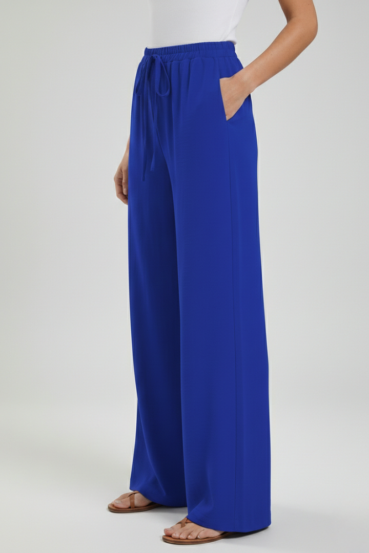 Winnie | Women's Palazzo Trousers with Drawstring Waist