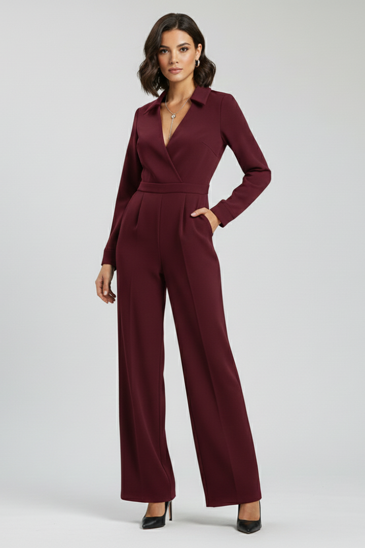 Dawn | Women's Tailored Wide-Leg Jumpsuit