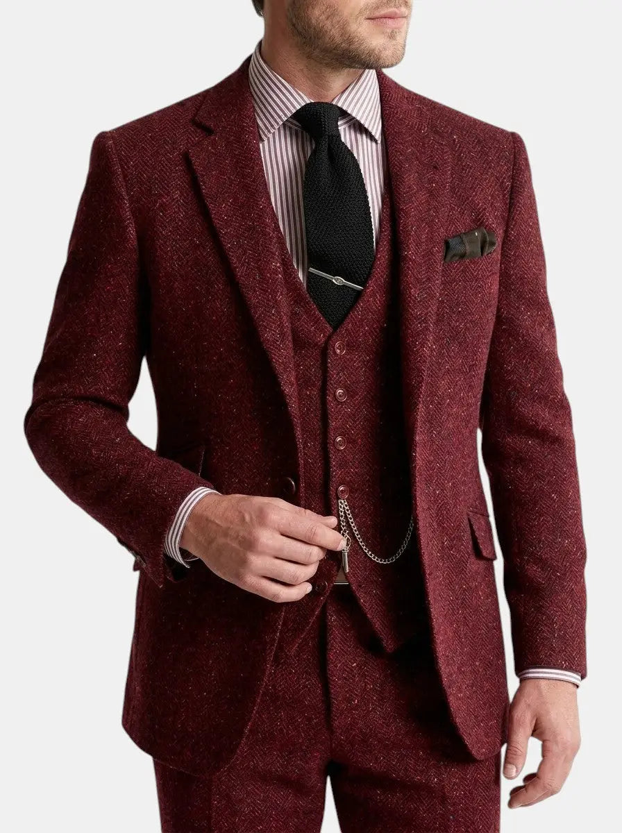 Freddie | Men's Slim Fit Vintage 3-Piece Suit