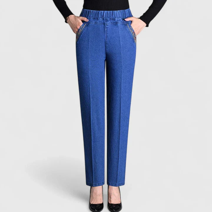 Fiona | Women's Plush-Lined Straight Leg Pants