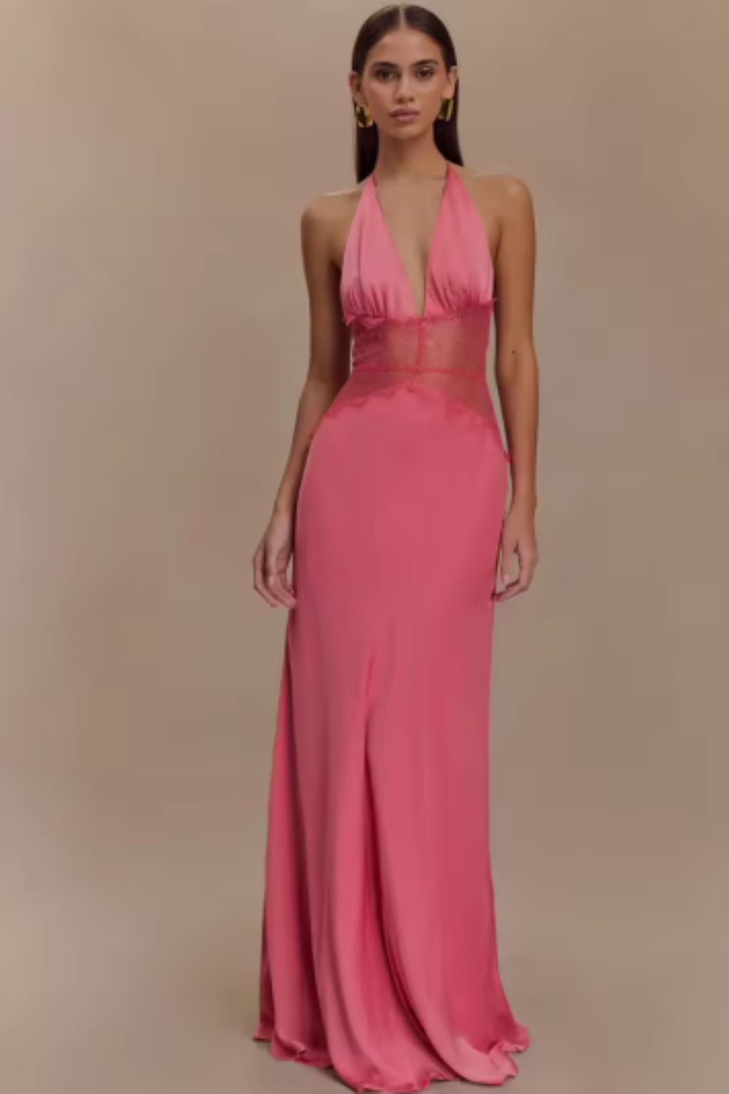 Kyla | Women's Backless Halter Maxi Dress