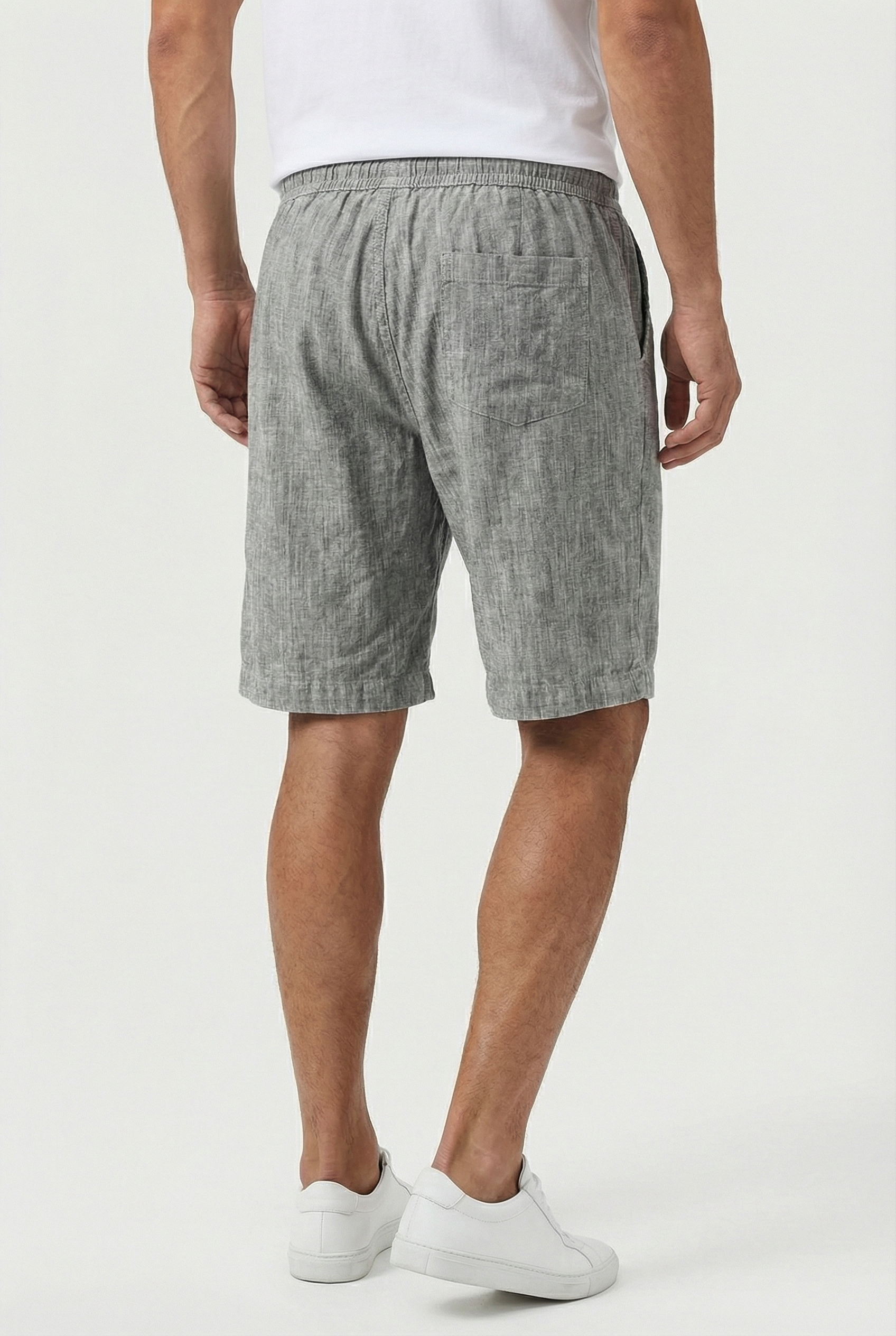 Liam | Men's Casual Linen Shorts with Elastic Waistband