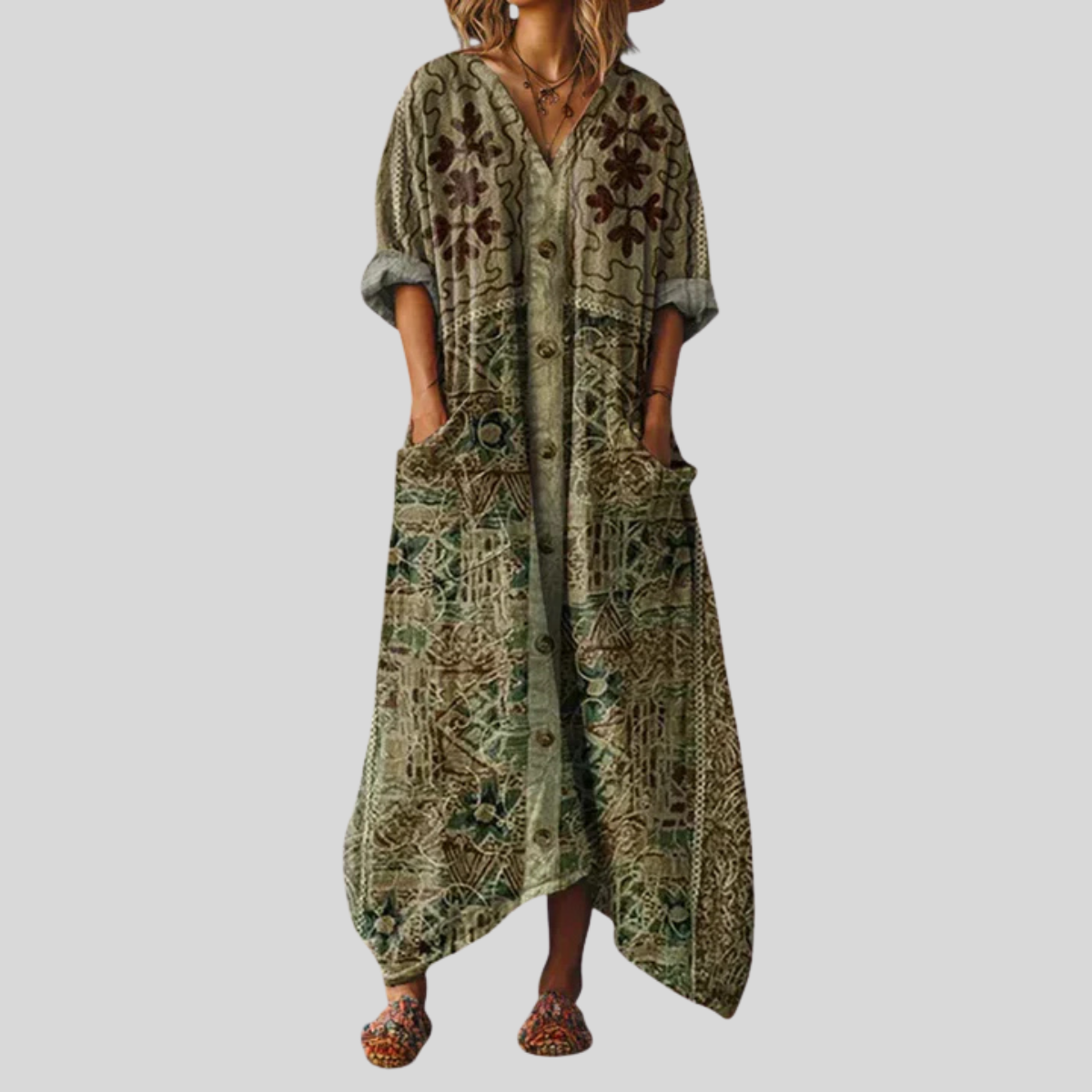 Kiera | Women's Flowing Maxi Dress for Casual & Formal