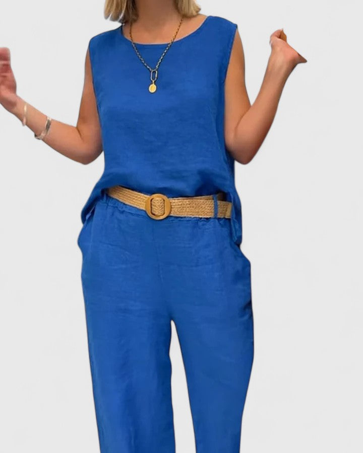 Tia | Women's Loungewear Two-Piece Wide-Leg Set