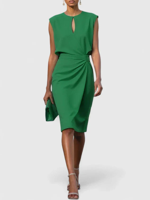Sharon | Women's Midi Dress with Sleek Cut for Events