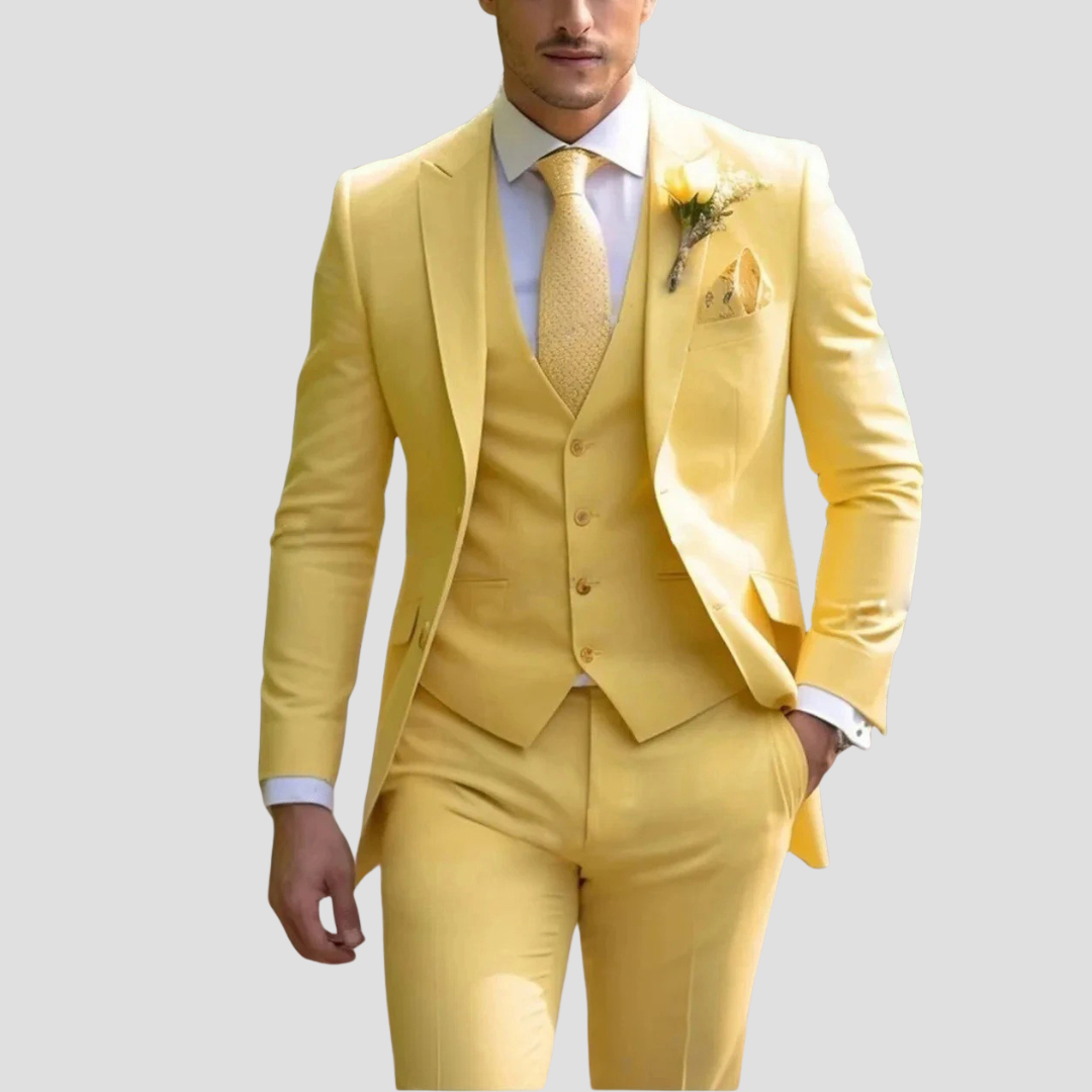 Louie | Men's Slim Fit Three-Piece Wedding Suit