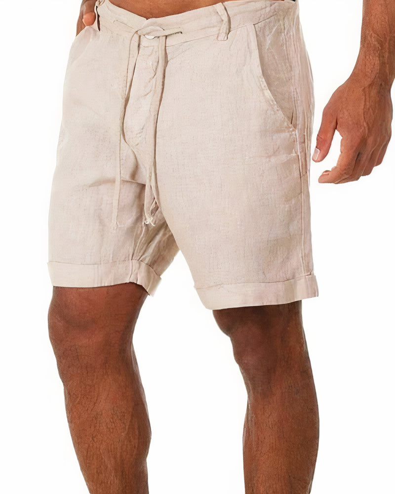 Mark | Men's Linen Blend Relaxed Fit Bermuda Shorts