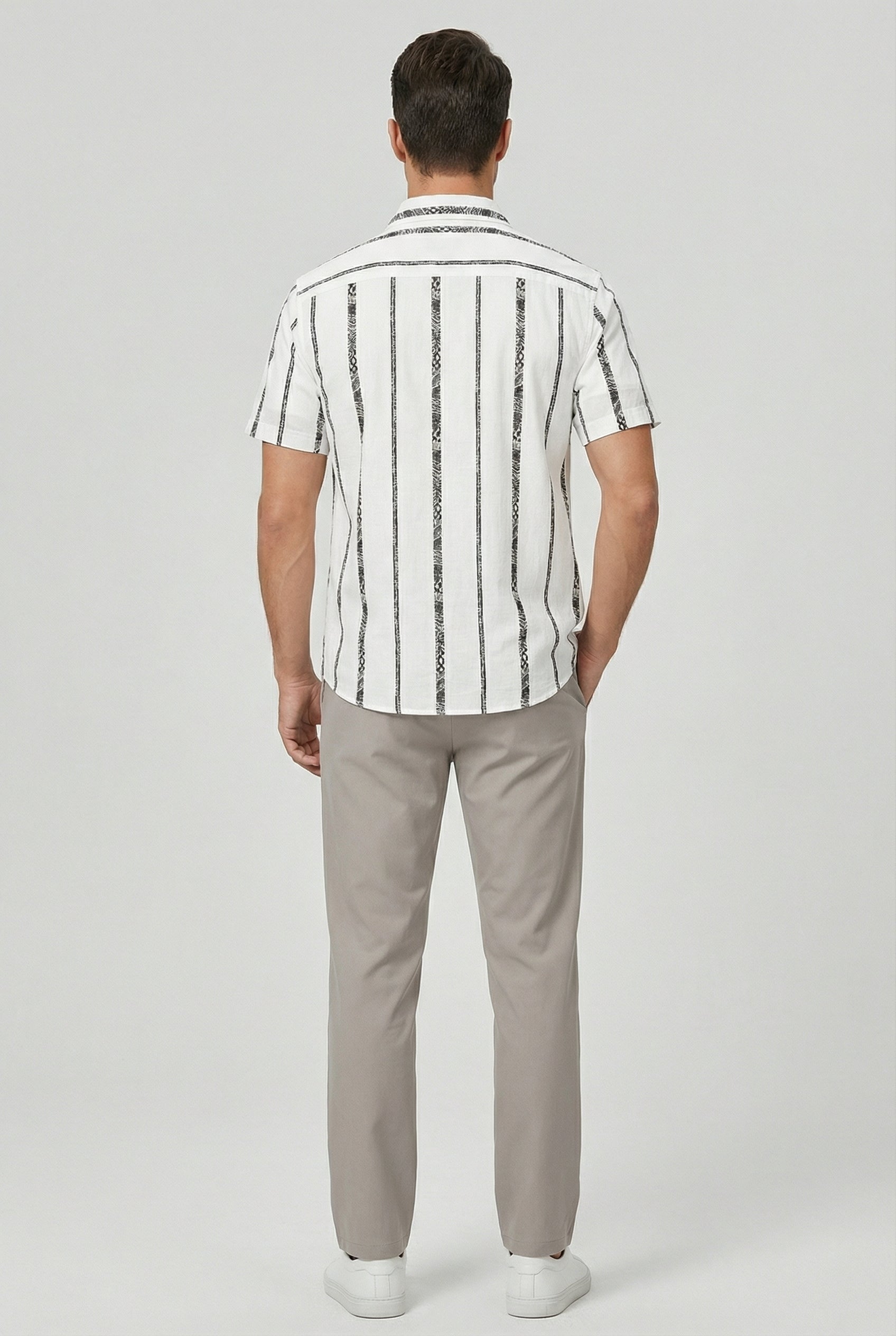 Elliot | Men's Cotton Relaxed Fit Striped Shirt