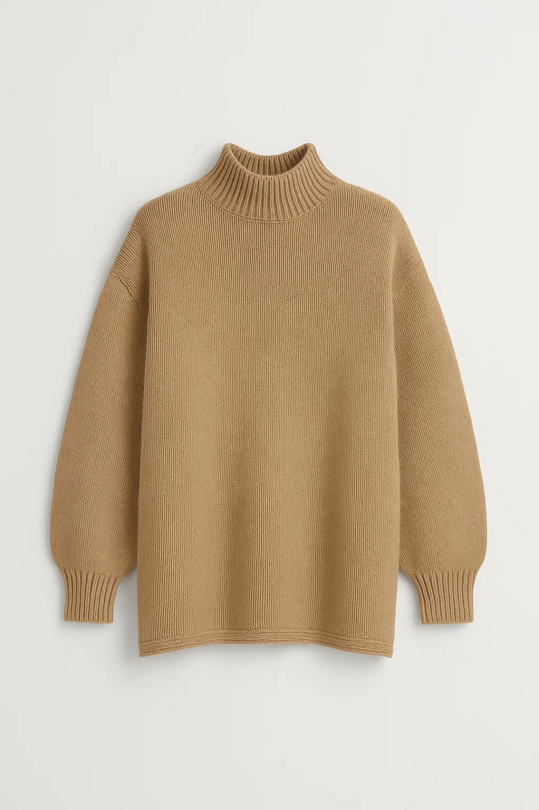 Sweater Women - Oversized Chunky Winter Sweater with Turtleneck