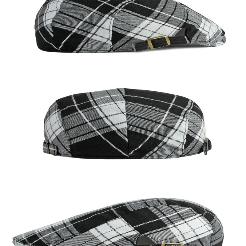 Orion | Classic Plaid Flat Cap