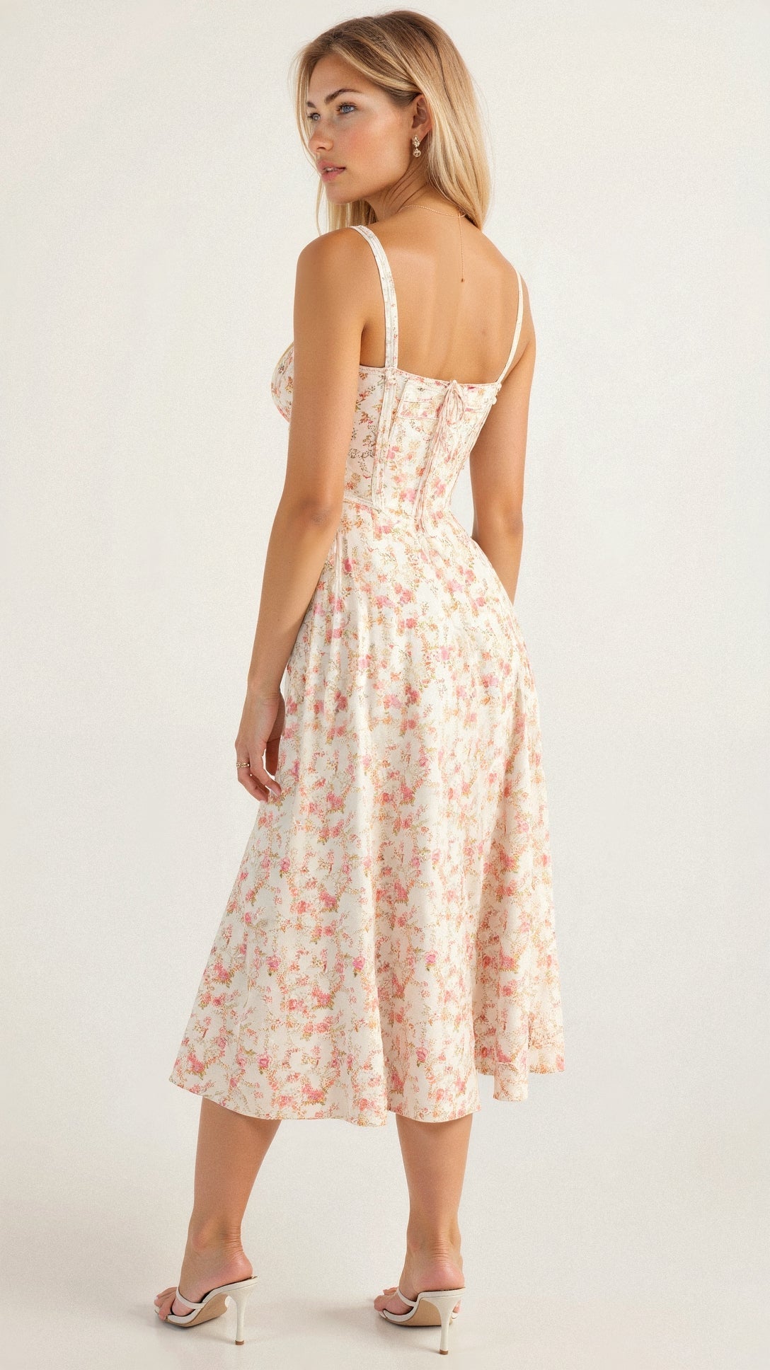BUSTIER PARTY DRESS | STRUCTURED CORSET STYLE WITH FRONT SLIT